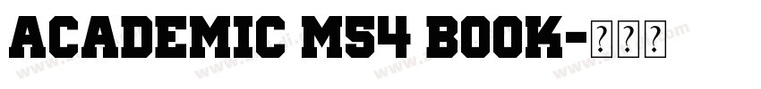 Academic M54 Book字体转换